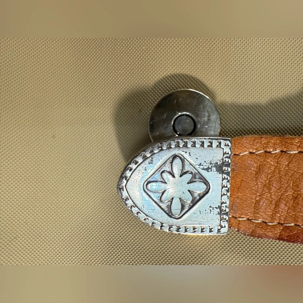 Vintage True‎ West Leather Southwestern Messenger Bag - Picture 4 of 12